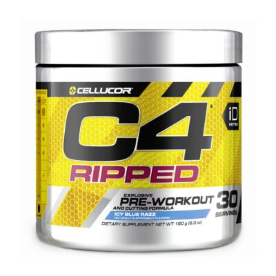 Cellucor C4 Ripped, 150mg of Caffeine Per Serving, 0 Sugar, 0 Calories, and 0 Carbs Per Serving