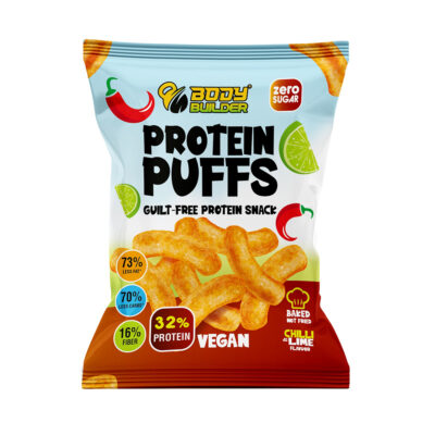 Body Builder Protein Puffs, High Protein, Less Carbs & 73% Less Fat