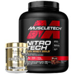 Muscletech Nitro Tech 100% Whey Gold 5LB+ Kevin Levrone Gold Creatine 300g